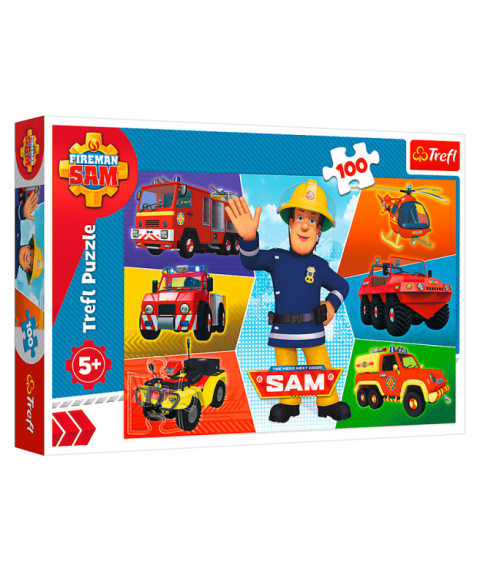 TF Puzzle - "100" - "Sams vehicles / Prism A&D Fireman Sam